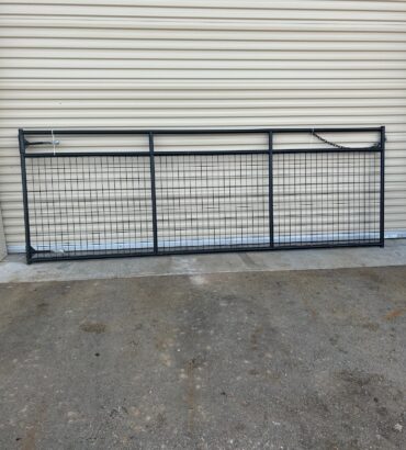 IMPORT  Wire Filled Gate BLACK Powder coated