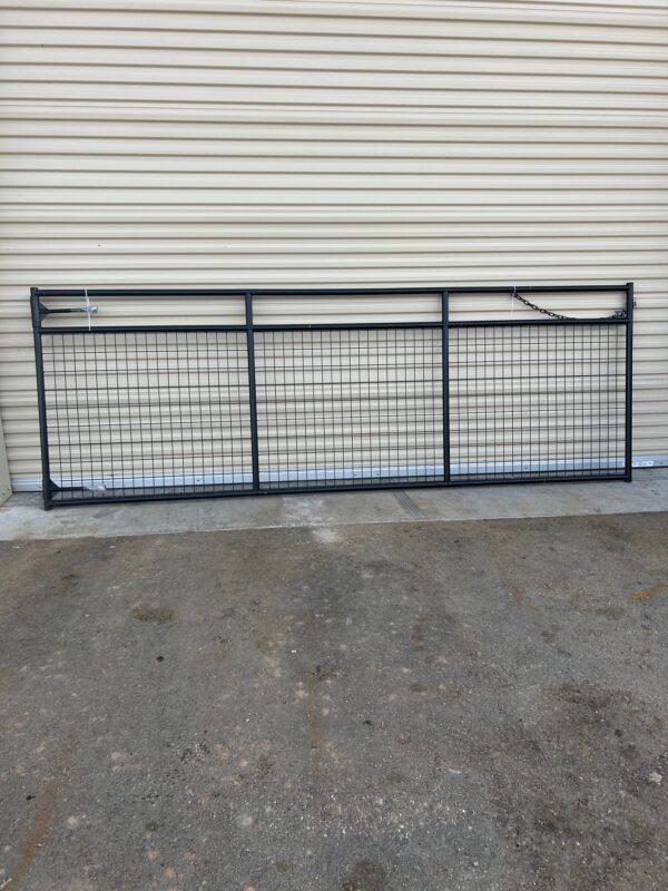 IMPORT  Wire Filled Gate BLACK Powder coated